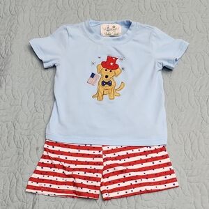 Finley And Reed Size 18-24 Months Boys Patriotic Fourth Of July